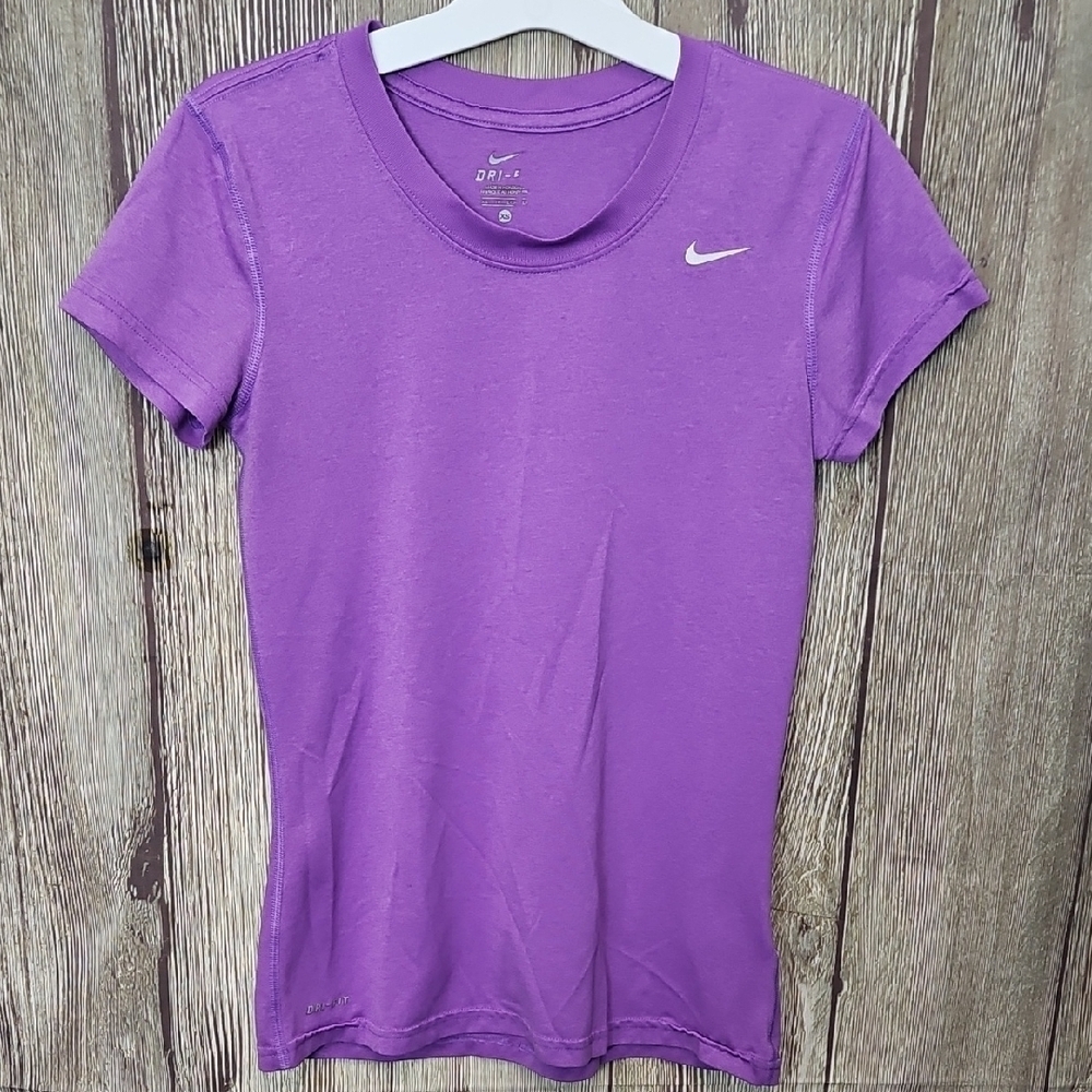 Nike Purple Dri-FIT T-Shirt Womens Sz XS